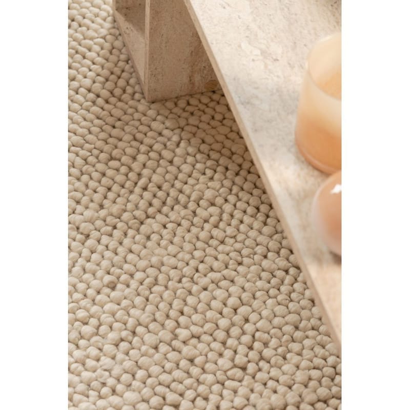 Ullteppe Bubble Kvadrat - 200x200 cm, Krem - Tekstiler - Tepper & Matter - Moderne tepper - Ullteppe