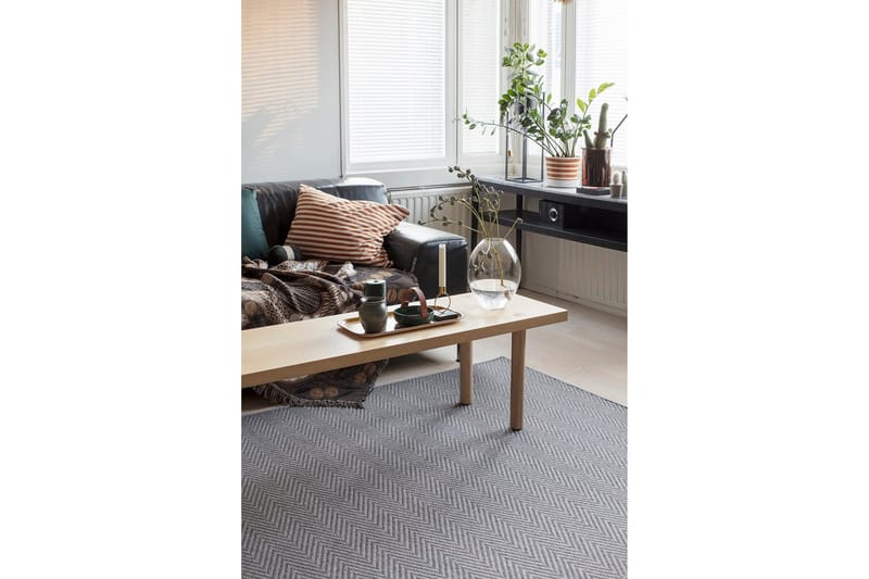 Elsa Matte Rund 133 cm Grå - VM Tepper - Tekstiler - Tepper & Matter - Moderne tepper - Ullteppe