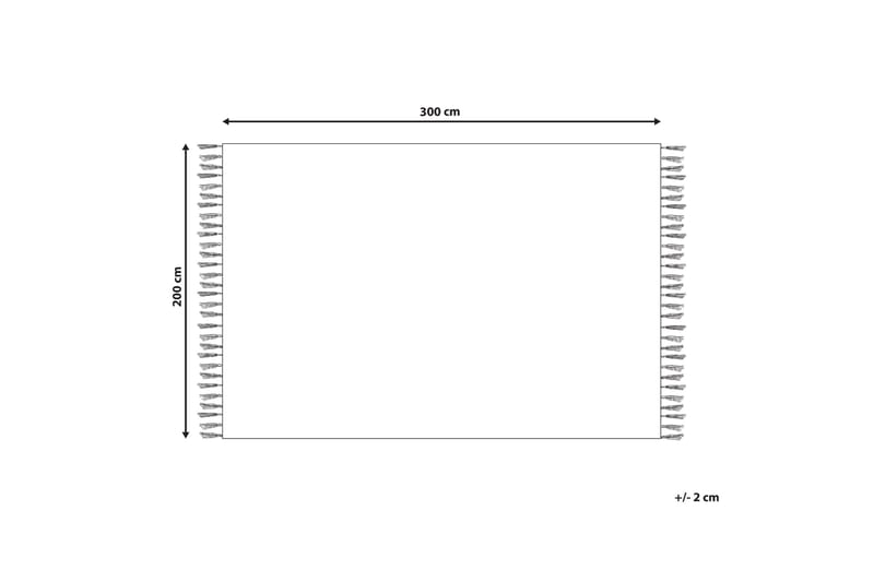 Varser Bomullsteppe 200x300 cm - Blå - Tekstiler - Tepper & Matter - Moderne tepper - Bomullstepper