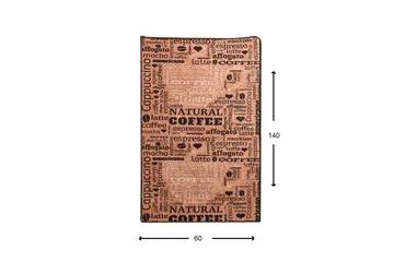 Hall Matte Fincan - Caramel (60 x 140) - Flerfarget/Fløyel - Tekstiler - Tepper & Matter - Små tepper