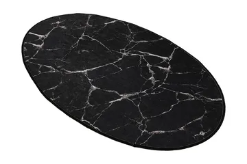 Matte Marmor Oval DJT - Flerfarget/Fløyel - Tekstiler - Tepper & Matter - Små tepper