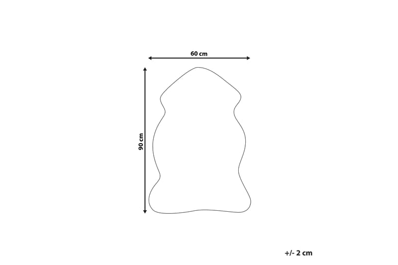 Undara Skinnteppe 60x90 cm - Grå - Tekstiler - Tepper & Matter - Skinn & pelstepper