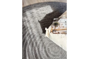 Wiltonteppe Hawaii Circle 200x200 cm, Grafitt - 200x200 cm, Grafitt - Tekstiler - Tepper & Matter - Store tepper