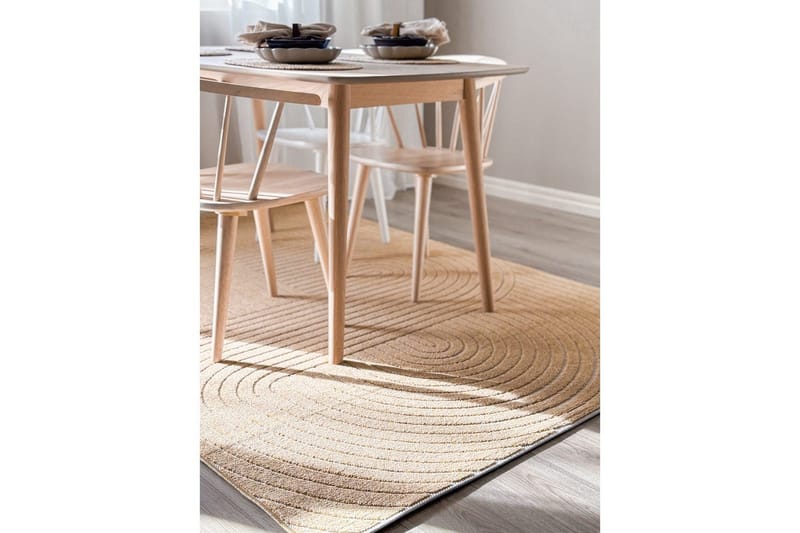Wiltonteppe Hawaii Shape 280x280 cm, Gul - 280x280 cm, Gul - Tekstiler - Tepper & Matter - Utendørstepper