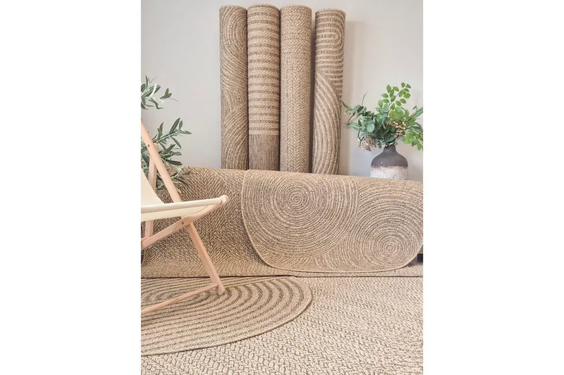 Wiltonteppe Natural Frame Oval 200x290 cm - 200x290 cm - Tekstiler - Tepper & Matter - Utendørstepper